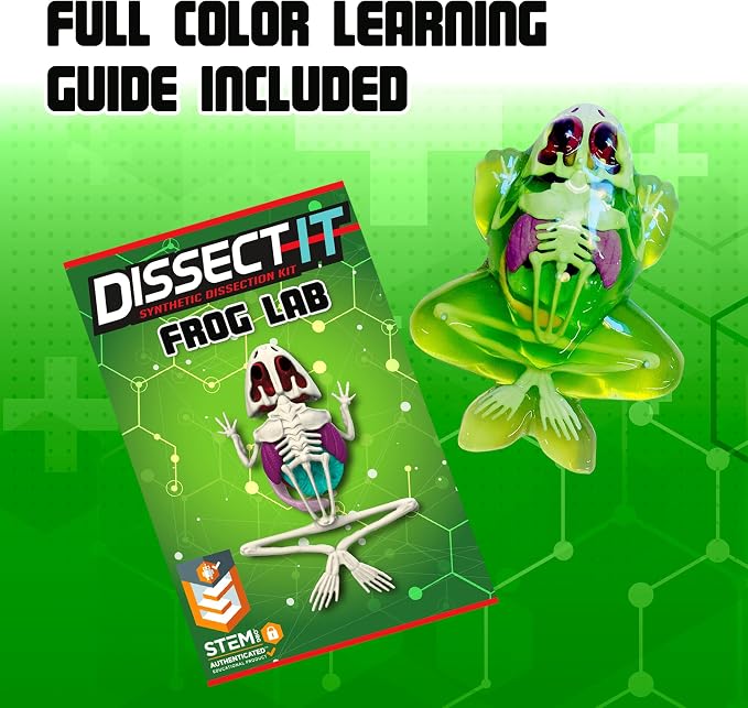 Top Secret Toys Dissect-It Mini Labs Frog Dissection Kit for Kids, Realistic Synthetic Kids Science Kit - On, Biology and Animal Anatomy, STEM Toy, Ages 6+
