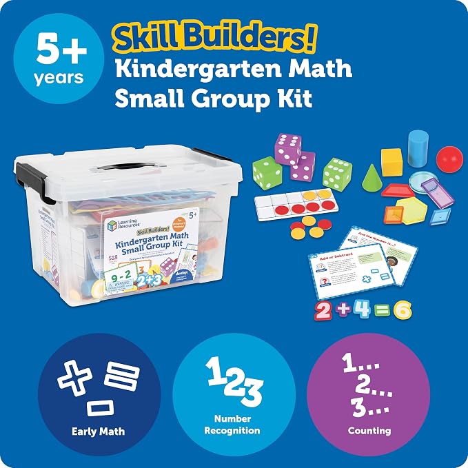 Learning Resources Skill Builders Kindergarten Math Small Group Kit