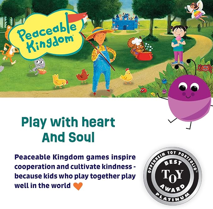 Peaceable Kingdom Snug as a Bug in a Rug Award Winning Cooperative Preschool Skills Builder Game for 2 to 4 Kids ages 3+ | Cooperative preschool game—match colors, shapes and counts to tuck the bugs in before the stink bugs sneak in, ages 3+
