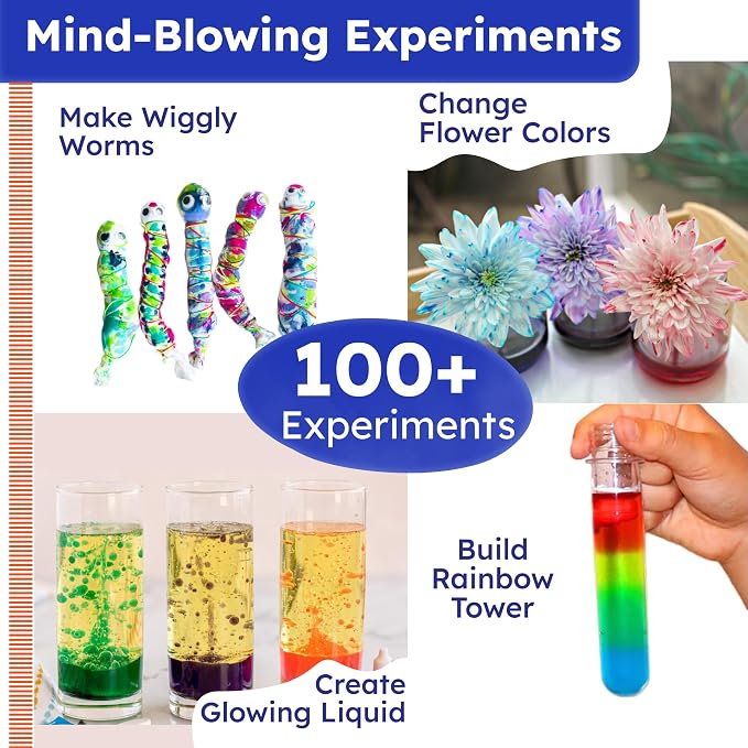 Butterfly EduFields Science Kits for Kids Ages 5-7 6-8 | 100+ Experiments | Educational Science Kit | Chemistry & Volcano Science Projects Kit | Birthday Gift for Boys & Girls Ages 4-8 | STEM Toys