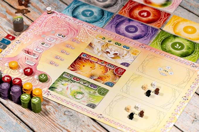 Inori Board Game | Cooperative & Competitive Worker Placement Strategy Game, Fun Family Game for Kids and Adults, Ages 10+, 2-4 Players, 40 Mins