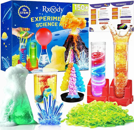 150+ Science Kits for Kids, STEM Activities Educational Science Experiments | Science Experiments Gifts, With Chemistry Set, Erupting Volcano, Growing Crystal for Kids 4 Years Old Boys Girls