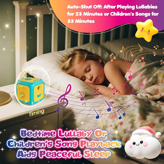 Vmiya Kids Story Projector for Toddlers, Story Dream Machine Storybook Projector with Educational Stories, Music, Auto-Off Nightlight, Bedtime Learning Toy Birthday Gift for Kids Girls Boys Aged 3+
