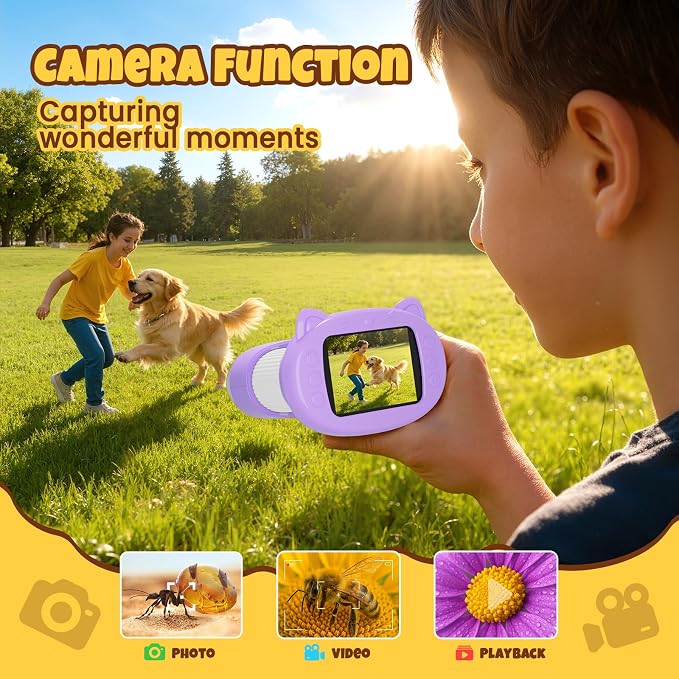 Handheld Digital Mini Microscope for Kids: 1000X 4K 2.4" Microscopes Toys | Portable Pocket STEM Electronic Learning Educational Science Kit 8-12 Birthday Gift 4 5 6 7 Year Old Boy Girl