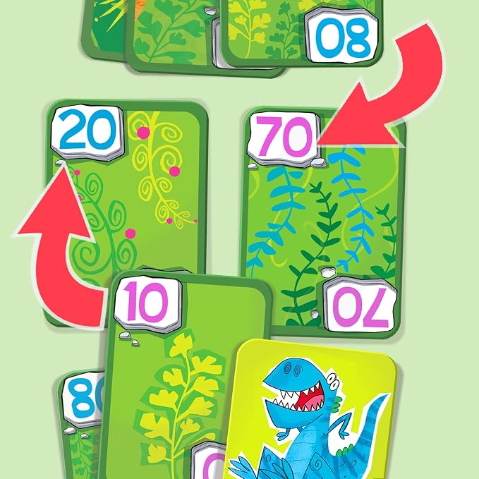 Melon Rind Jump 10, Math Game for Kids Learning Multiples of 10, Lively, Fun Card Game, Quick Activity for Boosting Math Confidence, Screenless Fun, Ages 6+