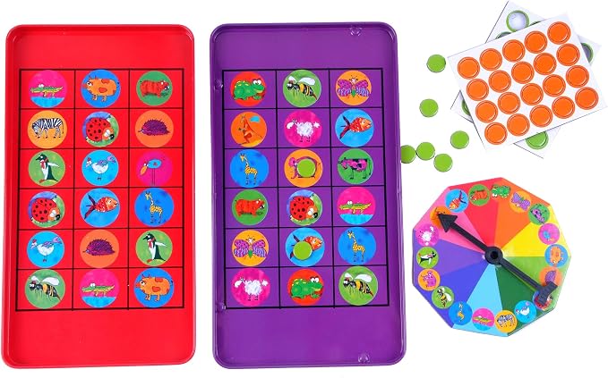 The Purple Cow Animal Bingo Game - Car Games , Airplane Games and Quiet Games