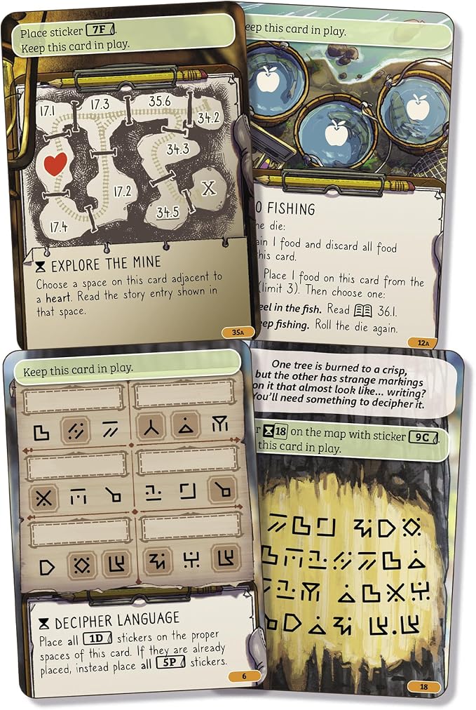 Asmodee Cozy Stickerville Board Game | Narrative Strategy Game of Village Building & Storytelling, Family Fun for Kids & Adults, Ages 8+, 1-6 Players, 30 Mins