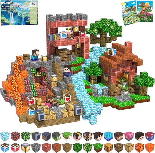 Magnetic Blocks, 150PCS Toys Building Cube Birthday Gifts for Kids | Magnetic Cubes, 0.8 inches Building Blocks, STEM Construction Toys Christmas Birthday Gifts for Kids Boys Girls