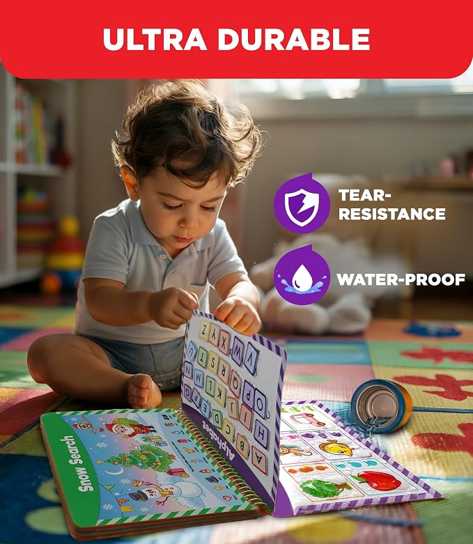 Doctor Jupiter Montessori Preschool Busy Book for Kids Ages 3+ | Birthday Gift for 3 year old Boys & Girls, Montessori Preschool Busy Book, Learning Activity, Educational Travel Toy