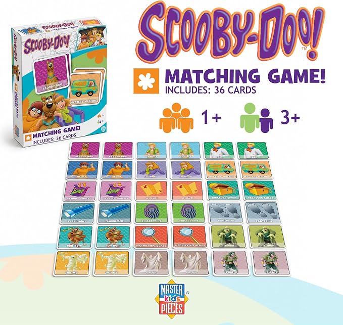 Masterpieces Officially Licensed Scooby-Doo! Picture Matching Card Game for Kids and Families