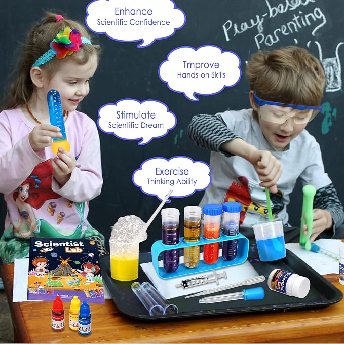 Kids Science Kit STEM Toys - Science Kits for Kids Age 6-8-12, 70 Science Lab Experiments Educational Games, 60+ PCS Science Toys, Christmas, Birthday Gift for 6-12 Year Old Boys Girls