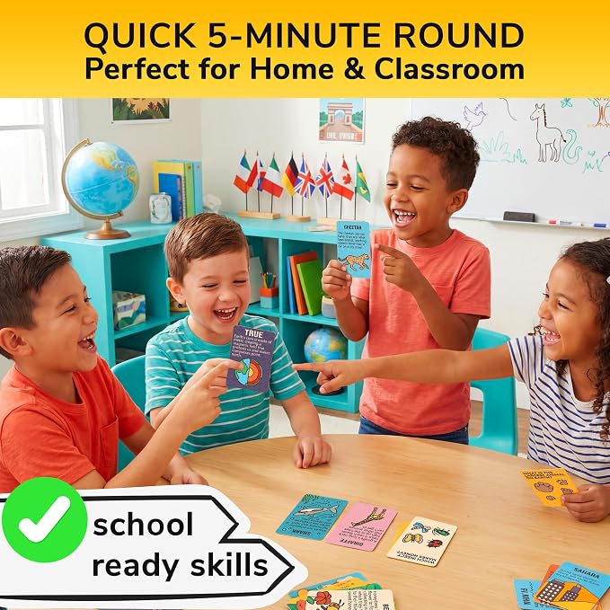 Quokka Trivia Games for Kids – Geography, Culture & Fun Facts – Fun Card Game for Family Game Night – Educational Trivia Cards for Kids, Family and Adults – Travel Games Gift for Boys & Girls 4-8