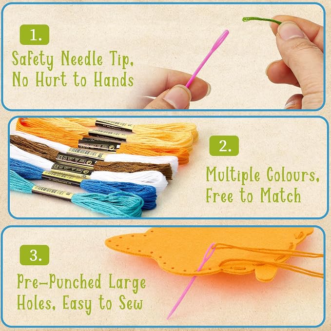 Toylink Dog Sewing Kit for Kids Beginners, 12-in-1 Sew Your Own Felt Puppy Craft Kit for Kids Girls Boys 6-8, 8-12, Fun and Educational Girls Birthday Gift Ideas