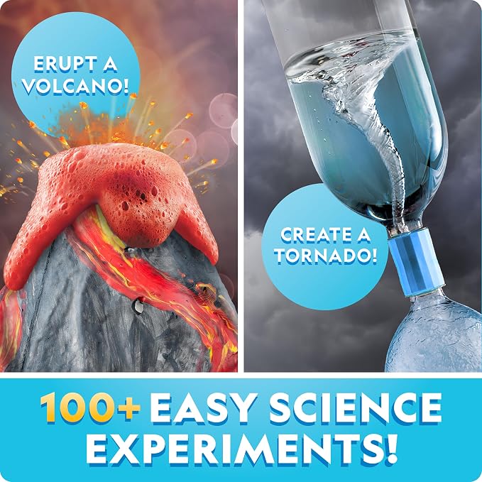 National Geographic Earth Science Kit with 100+ Activities for Kids 8-12 | Crystal Growing, Volcano Experiments, Rock Collection, Earth Science Activities, STEM Projects, Birthday Gift