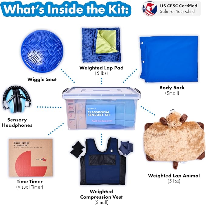 Classroom Sensory Kit for Kids - Ages 4 to 6 (Pre & Kindergarten)