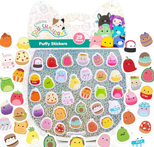 Original Squishmallows Squishy Sticker Book for Kids, Scrapbook, Journaling, Laptop Sticker Pack for Kids Crafts