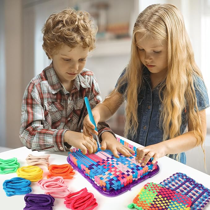 Weaving Loom Refill Loops Kit – Loom Refill Loops for Weaving Potholder Loom Kit - Arts and Crafts for Kids Ages 6 7 8-12 13 Girls Boys Adults - Crafts Supplies 224 PCS in 8 Bright Colors