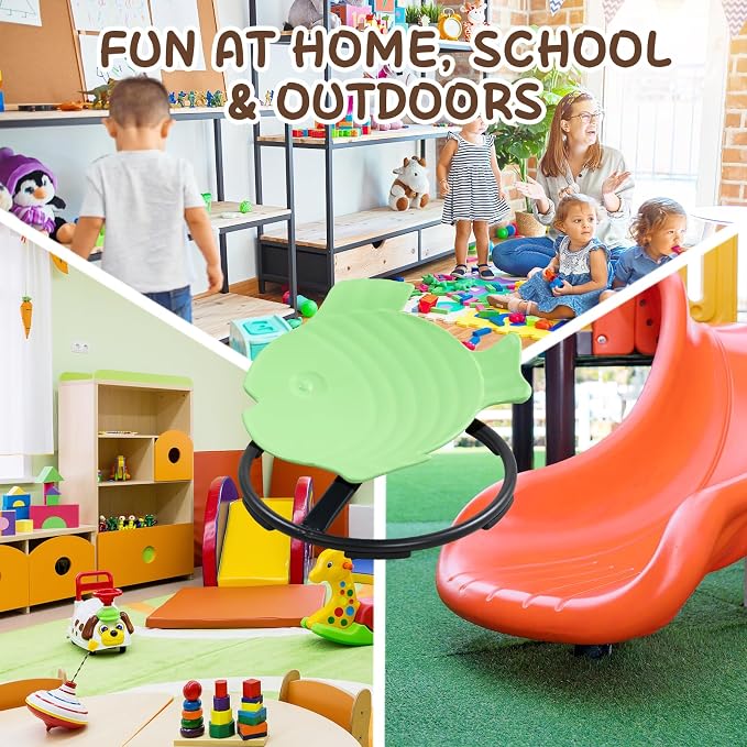 Spinning Chair for Autistic Kids, Sensory Toys for Kids With Autism | 360° Sensory Swivel Chair, Spin Seat for Children With ADHD, Safe & Smooth Sit and Spin Improve Balance,Gift For Ages 3+