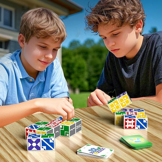 BBnote Matching Puzzle Game for Kids & Adults, Family Board Games Block for Boys & Girls Ages 6-8 8-12, 3+ Player Card Puzzles for Children 6+ Year Olds