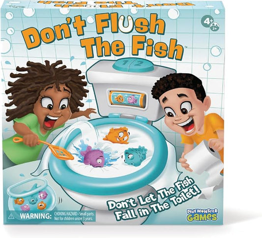 Don't Flush the Fish Board Games for Family Game Night for Kids and Adults | Family Game, Kids Games, Multi-Player, Board Games for Family Night, Preschool Toys, Hand-Eye-Coordination Game