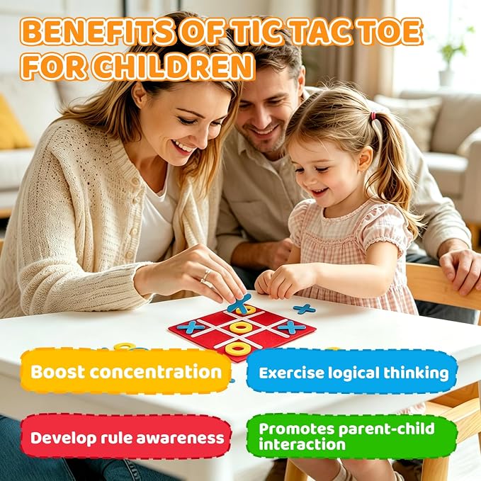 12 Pcs Tic Tac Toe Strategy Board Games for Kids Family, Mother's Day Party Favors Goodie Bag Stuffers for Kids, Classroom Prizes Elementary and Mini Games for Travel