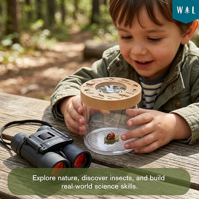 Bold Explorer Outdoor Adventure Kit - SHIPS MARCH 16-31 | Includes a wooden game and field guide, a STEM toy set for nature exploration, great fun for boys and girls of all ages