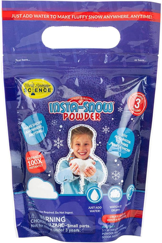 Steve Spangler Science the Original Insta-Snow Powder | Makes 3 Gallons - 100g