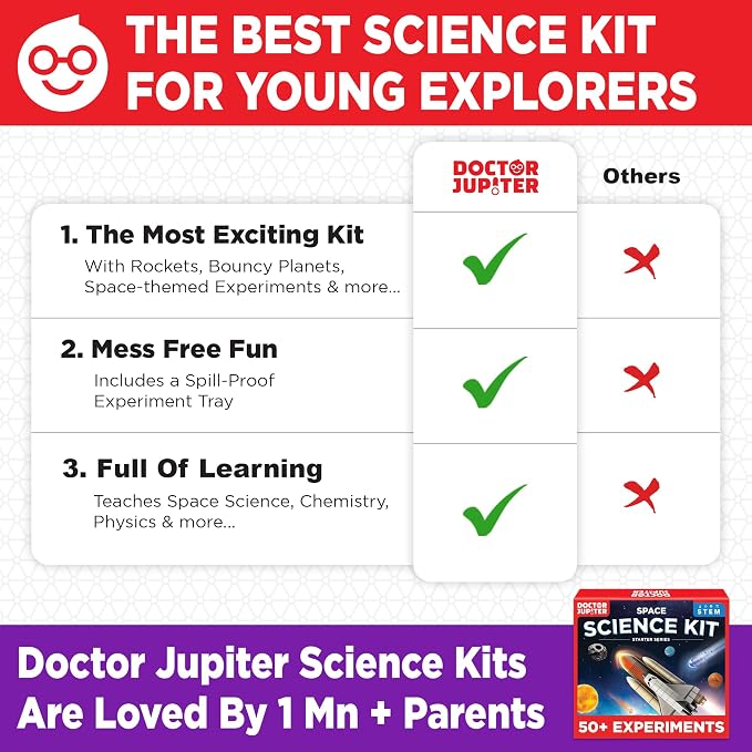 Doctor Jupiter Space Science Toy for Kids Ages 8,9,10+, Birthday Gift | Outer Space Toys for Kids Ages 8-10, Planet Toys, Birthday Gift for Boys Ages 9,11,12, Learning & Educational Toy