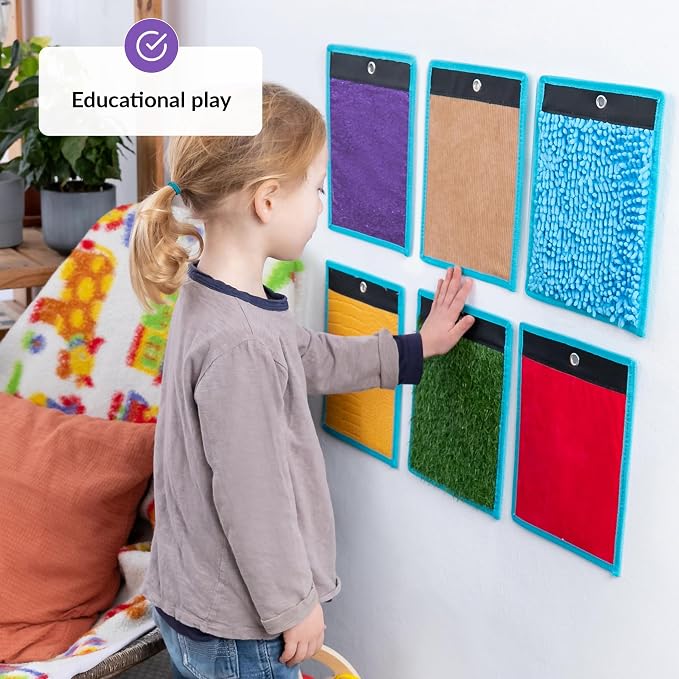 ODOXIA Sensory Mats for Autistic Children | Tiles for Kids | Wall Panel Kids | Multi-Sensory Exploration | Different Textures & Colors | Room Equipment | Tactile Play