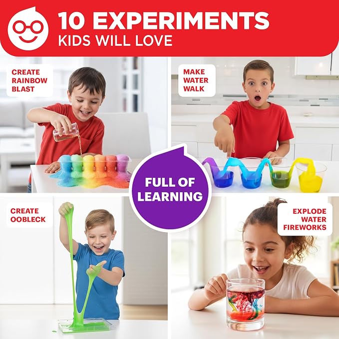 Doctor Jupiter Color Science Experiments Kit for Kids Ages 4+ | Birthday Gift for Boys & Girls Ages 4,5,6,7,8, 10 STEM Experiments, Preschool Learning Toy