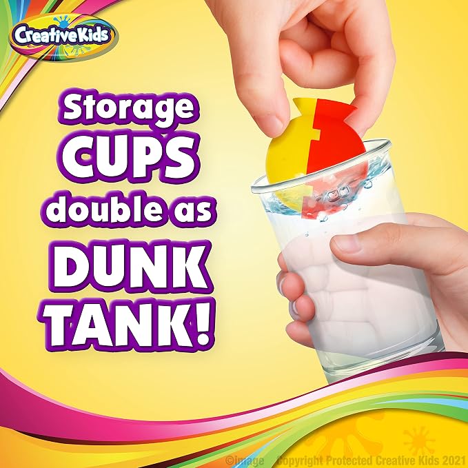 Creative Kids Make Your Own Bouncy Ball Kit - 12 Individual Packs | Make Your Own Bouncy Balls, 12 Individual Cups Perfect For Birthday Party, Gifts & STEM Events - Science Activity, Kids 6+