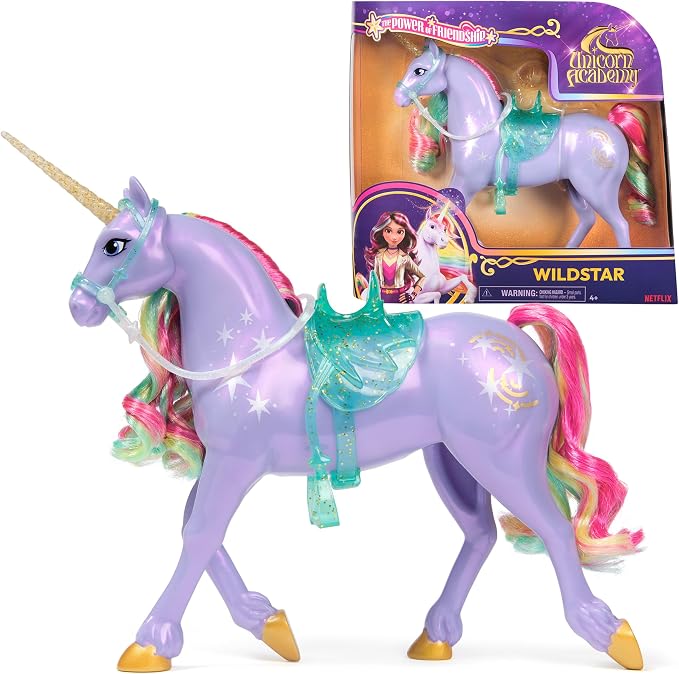 Unicorn Academy 11-inch Wildstar Figure, Dolls & Unicorn Toys, Ages 4+ | Power of Friendship, Poseable Head, Brushable Mane & Tail, Recreate Show Moments, Storytelling Play, Birthday Gifts for Girls
