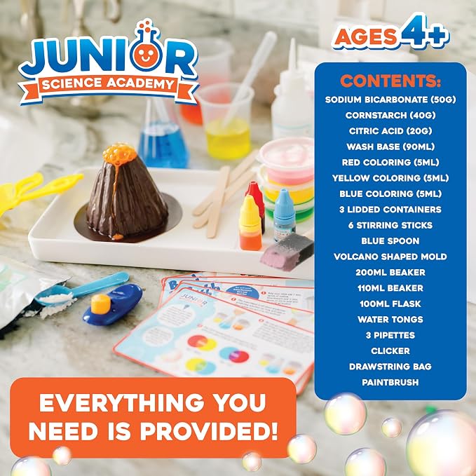 MindWare Junior Science Academy: Bath Time– 5 Amazing Beginning Science Experiments for Kids Ages 4 & Up – Boys & Girls Have Fun Learning About Science at Home