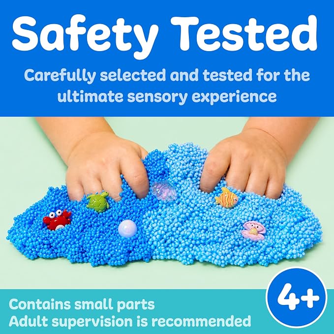 Creativity for Kids Sensory Surprise Ocean Kit | Crunchy Sensory Foam Toy for Kids | Dig, Squish & Discover Hidden Ocean Surprises | Mess-Free, Screen-Free Play (Ages 4+)