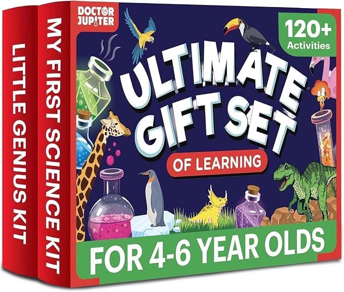 Doctor Jupiter Ultimate Gift Set of Learning for Kids Ages 4-6 | Birthday Gift Ideas for Boys & Girls 4, 5, 6, 7, 8 Year Olds, Science Kits for Kids Ages 5-7, STEM Educational Toys