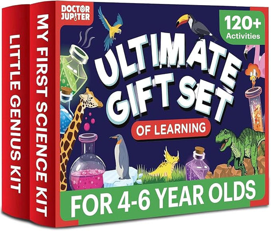 Doctor Jupiter Ultimate Gift Set of Learning for Kids Ages 4-6 | Birthday Gift Ideas for Boys & Girls 4, 5, 6, 7, 8 Year Olds, Science Kits for Kids Ages 5-7, STEM Educational Toys