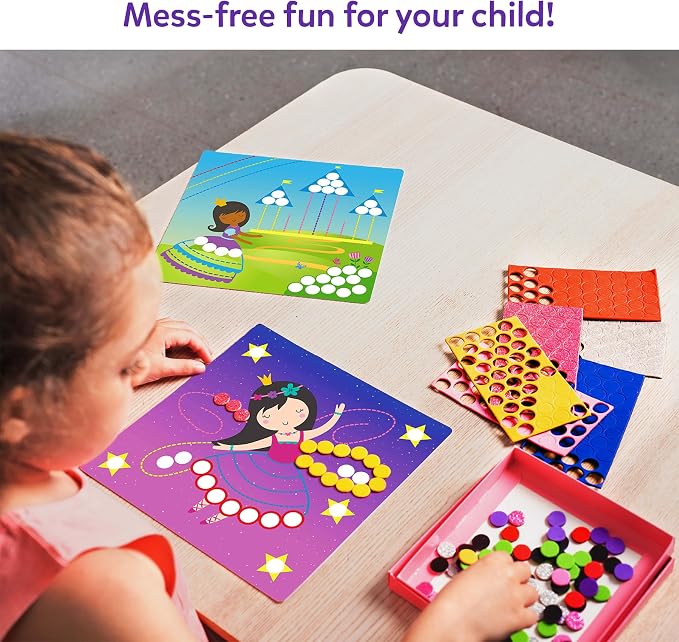 Skillmatics Art Activity – Dot It with Magnets Unicorns & Princesses | No Mess Repeatable Art for Kids, Craft Kits, DIY Creative Activity, Gifts for Boys & Girls Ages 4, 5, 6, 7, Travel Toy