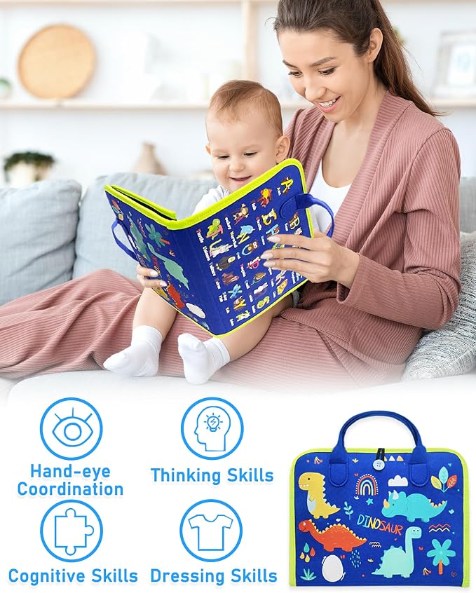 Busy Board Montessori Toys for Toddler Boy Birthday Gift Busy Book | Airplane Car Travel Toy, Learning Educational Toys, Activity Book, Toddler Activities, Sensory Toys, Fine Motor Skills