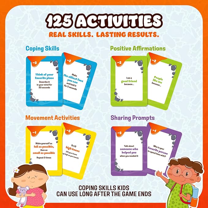 ThinkPsych Escape from Anger Mountain Board Game | Anger Management Game for Kids Ages 6+ | Coping Skills and Emotional Regulation | Therapy Game for Kids | 2-8 Players