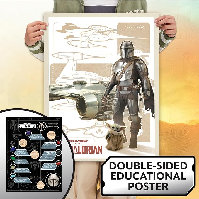 STAR WARS The Armorer Gemstone Dig, Reveal 8 Real Gemstones Inside The Armorer's Helmet, Including Amethyst, Quartz, Red Agate, Toys, Science Kits for Kids Age 8-12, Excavation Toys