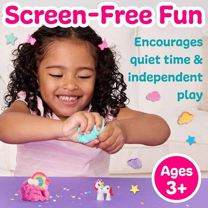 Creativity for Kids Sensory Minis Unicorn Kit | Cloud Clay Sensory Toy for Kids | Summer Activities | Mess-Free, Screen-Free Travel Activity for Kids (Ages 3+)