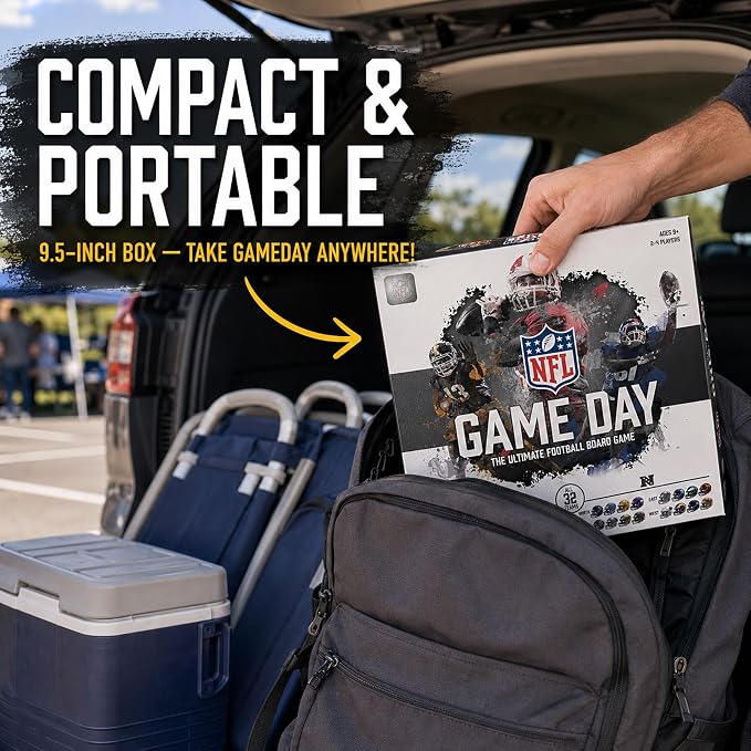 MasterPieces NFL Gameday Board Game | Football Strategy Game | for Ages 9+ | Official NFL board game with all 32 teams, football strategy play for ages 9+, family game night, parties & 2-4 players fun!!