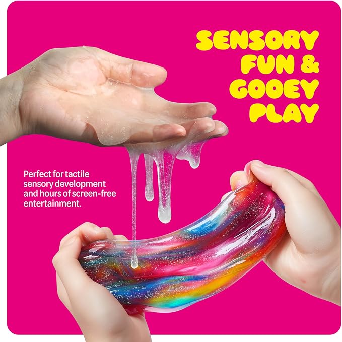Slime Kit for Girls Ages 8-12 - All-in-One DIY Slime Making Kit - Kids Gift | Galaxy Unicorn Glow-in-the-Dark Slime Set - Birthday Gift for Tween Girls 8 9 10 11 12 - STEM Fun for Kids
