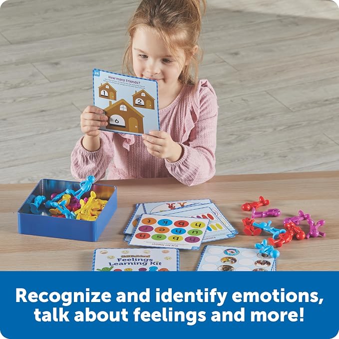Learning Resources Skill Builders Feelings Learning Kit | SEL Activities, Social Skills Activities For Kids, Talking Flash Cards For Toddlers, Toddler Toy