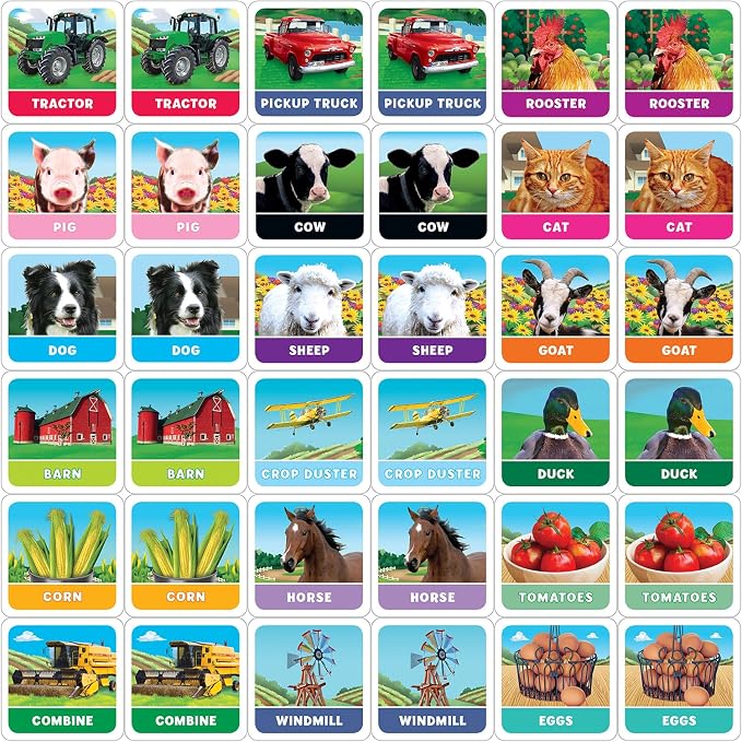 MasterPieces Kids Games - Old MacDonald's Farm Matching Game - Game for Kids and Family - Laugh and Learn