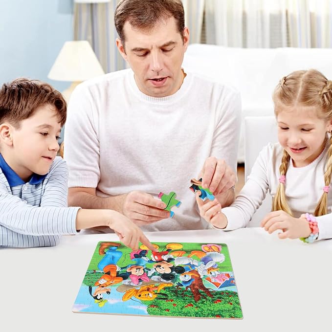 Puzzles for Kids Ages 4-6,100 Piece Puzzles for Kids Ages 6-8 in Metal Box | Educational Learning Jigsaw Puzzles Puzzle Games for Boys and Girls