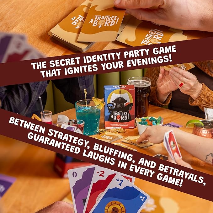 SAVANA Traitors Aboard - Award Winning Secret Identity Party Game - Fun, Bluffing and Betrayal | Easy to Learn, 15-Minute Round | Popular Games for 3-8 Players - Ages 10+
