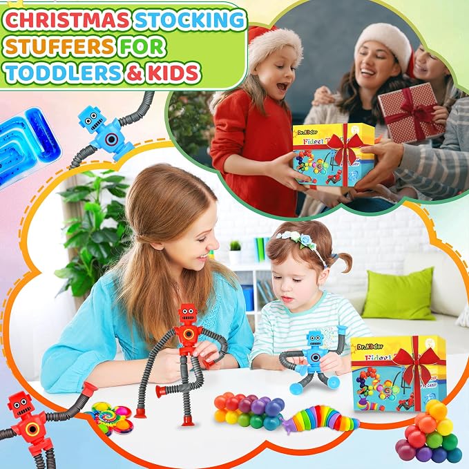 12Pack Sensory Autism Toys for Tollder Kids, Airplane Travel Road Trip Restaurant Toy for Age 3-5 5-7 Fidget Classroom Must Have Treasure Prize Autistic ADHD Easter Basket Stuffers Gifts