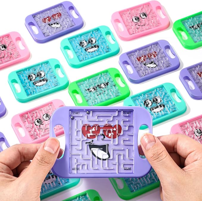 JellyArch 36 Pcs Mini Maze Puzzle Bulk for Kids Maze Cubes, Emotion | Small Educational Handheld Puzzle Brain Teaser Back to School Classroom Exchange Gifts for Students Adults