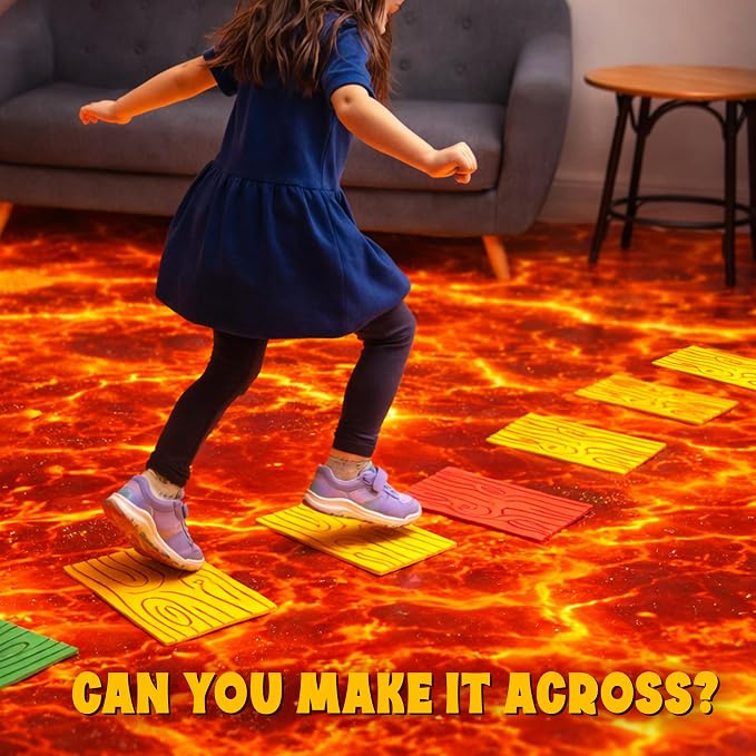 Goliath The Floor is Lava! Game for Kids Ages 4+ Interactive Classic Board Games | Don't Step in the hot Lava Indoor and Outdoor for Kids | Special Edition